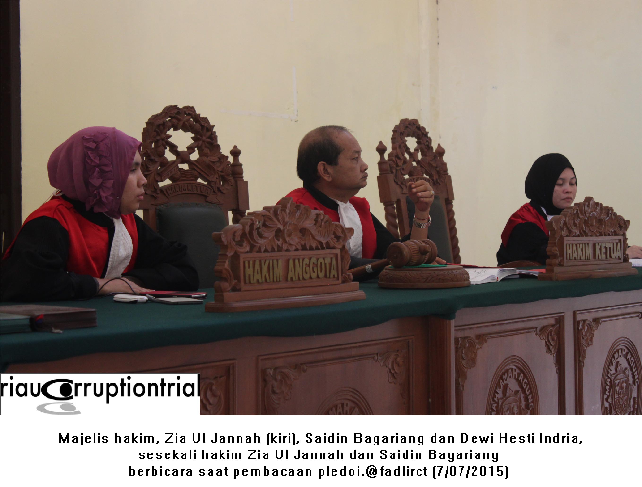 majelis hakim kasus siboro 7 juli 2015